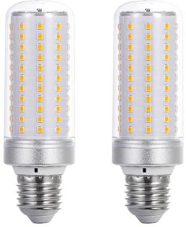 Hsientpe E27 LED-Lampe 2er Pack | Kaltweiß 6000K 20W Ersatz für 200W-Glühbirne | Energiesparlampe 2000 Lumen Nicht Dimmbar 2835 * 120 LED Chip haben Langer Nutzlebensdauer