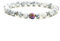 SMTSEC 8mm Naturstein Perlen Armband Weiß Türkisfarbenes Perlen ArmbandUnisex Ozean Thema Modisches Strandarmband für Männer und Frauen Ombré Muschel Stretch Armband