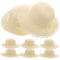 WOONEKY 16 Stk Strohhut selber machen strohhüte für kinder basteln für kinder Strohhut bemalen DIY Sonnenhut aus Kinderstroh Heu schlichter Hut Kinderstrohhüte für Mädchen Naturrasen Weiß