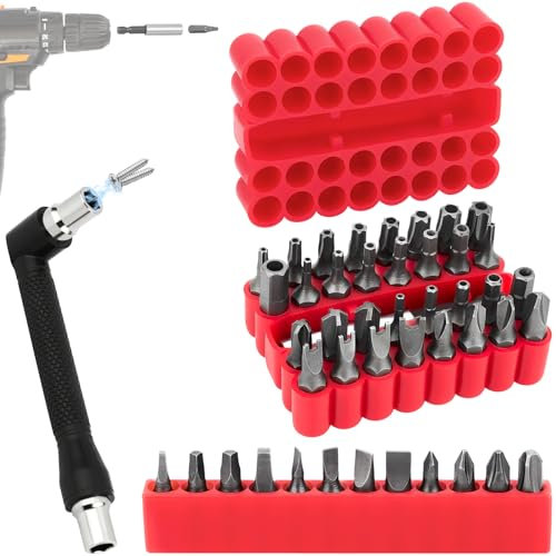 Juego de 46 brocas de seguridad con Torx de seguridad, cuadradas, métricas y SAE hexagonales, torq, Phillips, ranuradas, triwing, llave inglesa, puntas Torx a prueba de manipulaciones, juego completo