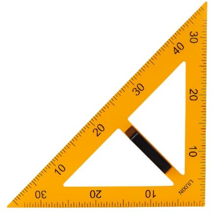 Multifunktionales Lehrlineal, großes digitales Mathematikgeometrie-Lineal, Kunststoff, Mathematikunterricht, Klassenzimmer-Lineal, Whiteboard, Geometrie-Messwerkzeug, Tafel-Lineal (gelb,