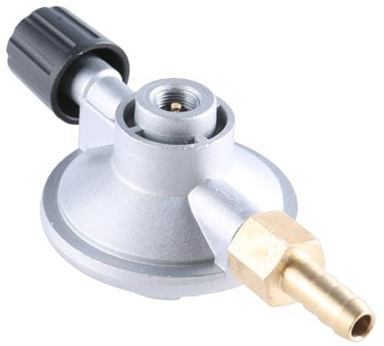 ZAYIUKI Propan-Niederdruckregler für Grill,Propangasanschluss,Gasdruckregler,Einstellbarer Durchfluss,Niederdruck-Propanregler,Adapter für Camping-Gastanks