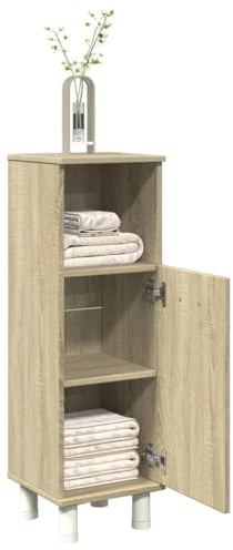 Myheimly Badschrank Sonoma-Eiche 30,5x30x95 cm Holzwerkstoff