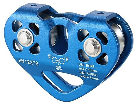 SAROAD Seilrolle für Outdoor, Klettern, Heben, Transport, Bergsteigen, Herzform, Doppelrolle