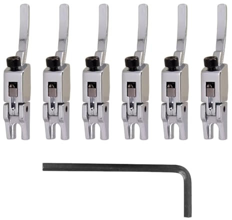 Limtula Floyd Rose Sättel, Tremolo-Teile, 6 Stück Rollbrücke, Tremolo-Sättel, Gitarrensteg, Tremolo-Sättel, Ersatz-Set