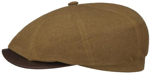 Stetson Hatteras Waxed Flatcap Made in Germany Herren braun 60 cm