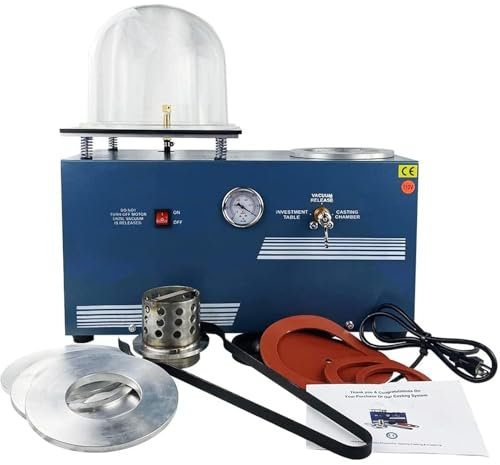 LSBHPPD 2 l Vakuum-Wachs-Injektionsmaschine,Verbundgussmaschine,3 Cfm, 1/2 PS Vakuumgussmaschine, für die Verarbeitung von Schmuckgussformen,110V