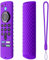 2022 Silikon Universal Fernbedienung Schutzhülle Hülle für Fire TV Stick (3. Generation) Dritte Generation Fernbedienung Anti-Drop Staubdicht Hülle Shell (Purple)