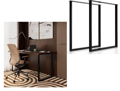 CSYQPDMBDL Pieds de Table, Pieds de Banc, Pieds de Table en métal - Pieds de Meuble, Base métallique for Banc, Cadre de Table Industriel, Chemins de Table(40 * 70cm)