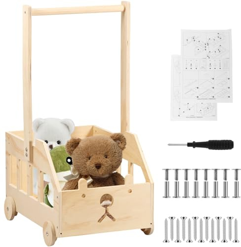 BAODBF Korb für Geschenke Holz,Holzkiste für Babyparty mit 5 Kleiderbügel,Babykorb mit Griff,Holz Baby Geschenk Korb für Babypartykisten aus Wäschekorb Kinder Baby Shower Geschenk (Stil 3)