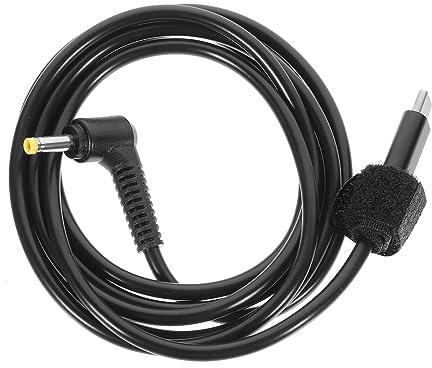 Housoutil -C-PD zum -Ladekabel Reise-Adapter USB c ladekabel tragbares Ladegerät Netzkabel Kabeladapter USB-C zu -Stromkabel Netzteil USB-C zu -Kabel Kupferkabel Schwarz