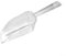 Entgoinggo Lot de 12 cuillères en plastique multi-usages pour glace, bonbons, thé, grains, sable, matériau transparent de qualité alimentaire (milieu et milieu)