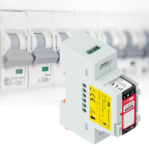 NodOn - DIN-Schienengehäuse Power für NodOn Zigbee und EnOcean Module, 5 Stück, Zubehör, Schalttafel, kompatibel mit SIN-(x)-1-20, SIN-(x)-1-21, SIN-(x)-FP-21 Modulen