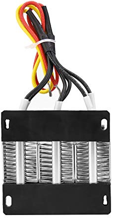 PTC Heizung 12V 150W, Kompaktes PTC-Luftheizgerät mit Thermostat-Regler, Elektrisch Isolierte Keramik-Heizelement für Auto/Wohnwagen/Boot, Schnelle & Sichere Heizlösung (76x76x26mm)
