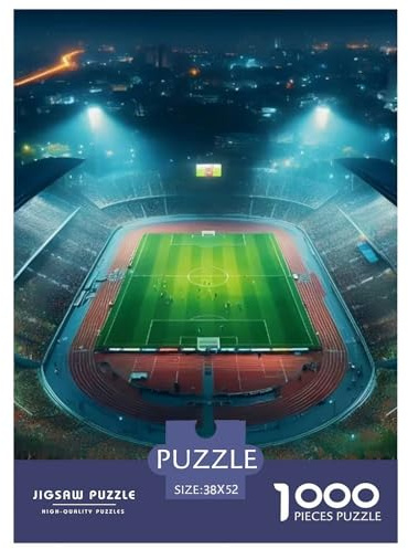 Football Jigsaw Puzzles Sports Adult And Children ﻿ Educational Games Gifts Rainy Days Fun Activities Birthday Jumbo for Boys And Girls 52x38cm/1000pcs