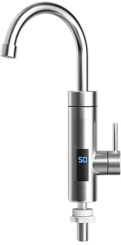 Elektrischer Warmwasserbereiter, Durchlauferhitzer für den Innenbereich, mit intelligenter Heizung, intelligenter Temperaturregelung und Sicherheitssystemen, großem Digitaldisplay, schneller Aufheizun