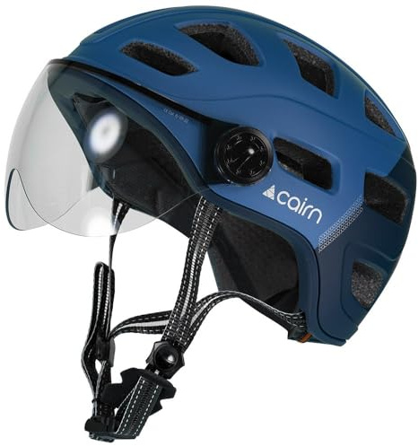 Cairn Quartz LED USB Visor Urban Helmet M