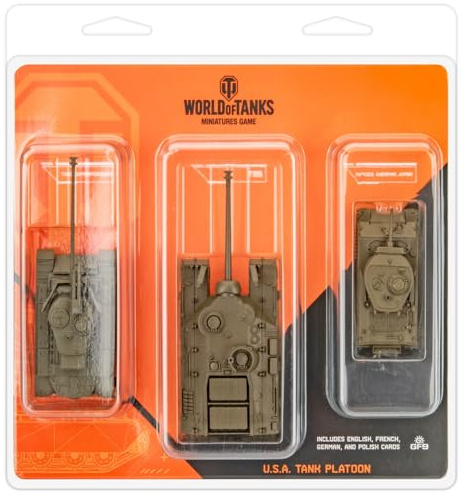 Battlefront Miniatures World of Tanks - USA Tank Platoon (Super Pershing, Sherman Jumbo, T95)