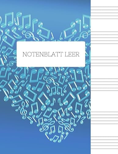 Notenblatt Leer: Leeres Notenblatt Papier, Notenblatt Leer Klavier