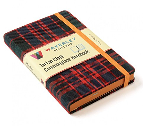 Waverley (M): MacDonald Tartan Cloth Commonplace Notebook (Waverley Genuine Scottish Tartan Notebook)