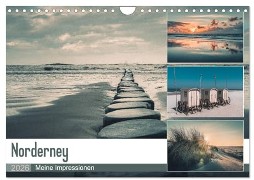 Mein Jahr auf Norderney (Wandkalender 2026 DIN A4 quer), CALVENDO Monatskalender: Für Freunde der Nordseeinsel Norderney (CALVENDO Orte)