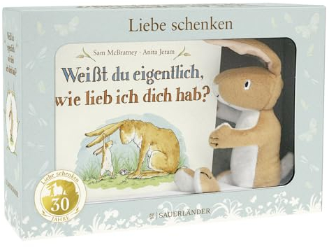 Weißt du eigentlich, wie lieb ich dich hab?: Geschenk-Box - Pappbilderbuch und Kuschelhase
