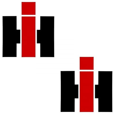 IHC International McCormick IHC Logo Set (2 Stück) Traktor Aufkleber Folie