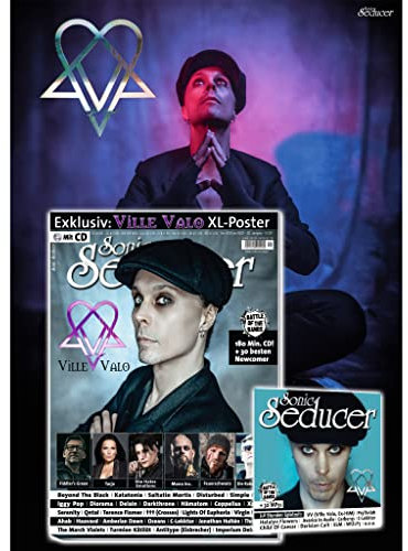 Sonic Seducer 12/2022 - 01/2023 + CD (3 St. Spielzeit!): Ville Valo / HIM mit exkl. XXL - Poster, She Hates Emotions, Roger O`Donnell (The Cure), ... + Disturbed + Battle Of The Bands-Contest