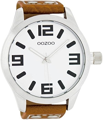 Oozoo C1001 C5502 Herrenuhr, Lederband, Armband