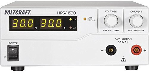 Voltcraft HPS-11530 - Fuente de alimentación de Laboratorio Ajustable 1-15 V CC 0-30 A 450 W (Salida remota)
