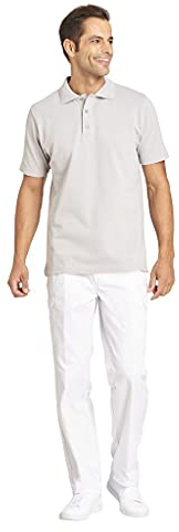 Leiber Herren und Damen Arzthose mit Cargotaschen, weiß, LB12/1390, 56