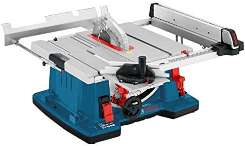 Bosch Professional Table Saw GTS 10 XC (110 V, incl. 1 x circular saw blade, Dust extraction adapter, Parallel and Angle guide, Push stick)