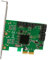 SYBA SD-PEX40099 4 Port SATA III PCI-Express 2.0 x 1 Controller Karte grün 4-Port