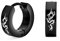 Unisex Biker Schmuck Kleine Asiatische Drachen Creolen Kpop Huggie Ohrringe Für Männer Frauen Teen Schwarz Ip Edelstahl