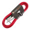 Guitar Lead 6.35mm 1/4 Mono Jack to Angled Jack/Instrument Cable / 6 Colours 3m Red