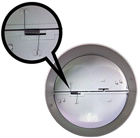 4 100mm, 5 125mm, 6 150mm in-line Extractor Fan Vent Back Draught Shutter (4 100mm)