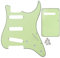 FLEOR Ensemble de guitare électrique Style SSS Pickguard avec vis de montage de plaque arrière pour USA/MEX ST Guitar Part, 3Ply Mint Green