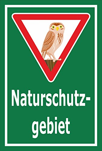 Melis-Folienwerkstatt Schild Naturschutz-Gebiet - 30x20cm - 3mm Aluverbund – 20 VAR S00359-015-E