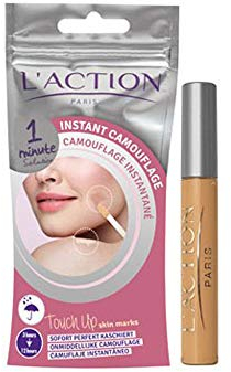 L'Action Paris Instant camouflage effect, hides dark spots and blemishes, instant refresh, hides the appearance of birthmarks and scars, ivory 10g