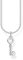 Thomas Sabo Damen Halskette Schlüssel mit Herz 925 Sterlingsilber, 38-45 cm Länge