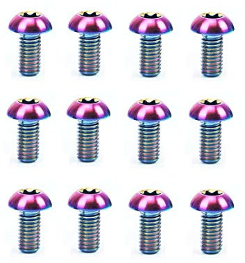 Titanium Bolt Mountain MTB Bike Bicycle Disc Brake Rotor Screws 12PCS