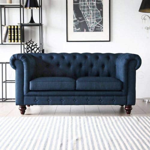 jvmoebel Englische Stil Möbel Chesterfield Zwei Sitzer Couch Pink Bunt Gelb Blau Sofa