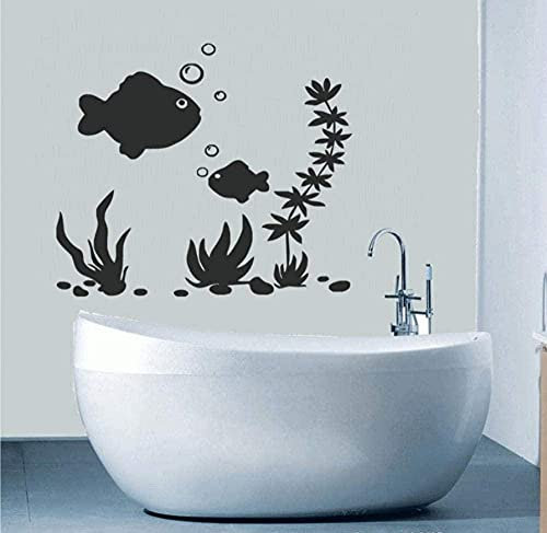U-Boot Wandaufkleber Fisch Badezimmer Fliesen Aufkleber Abnehmbare Wasserdichte Wandaufkleber Vinyl Wandbild 45 * 59Cm