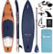 SANTASUP Aufblasbares Stand-Up-Paddelbrett mit Premium-SUP-Zubehör, verstellbares Paddel, Doppel-Action-Pumpe, ISUP-Rucksack, Kamera-Halterung, Blow Up-Paddleboard für Jugendliche und Erwachsene