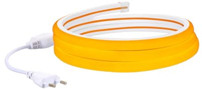 LEDKIA LIGHTING LED-Streifen Neon Dimmbar 220V Gelb Halbrund 180° 7.5W/m Schnitt 100cm IP67 nach Maß 50 m