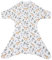 Wombambino 2in1 Baby Babyschlafsack mit verschließbaren Ärmeln und Füßen für Frühjahr und Sommer (18-24 Grad/TOG 0,5-1,0) Baby Pucksack für unruhigen Schlaf