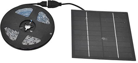 Plant Grow Light Strips 5W Solar Powered LED Plant Growing Lamp Solar Panel Fast Heat Dissipation Plant Light for Outdoor Indoor Garden (0.5M)