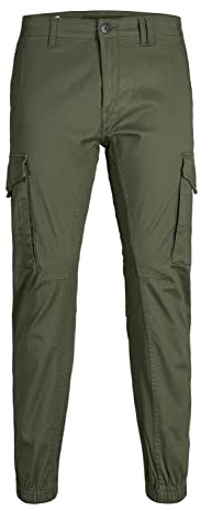 JACK & JONES Jjipaul Jjflake Cargo Pant , Hombre, Verde Bosque, 29W / 32L