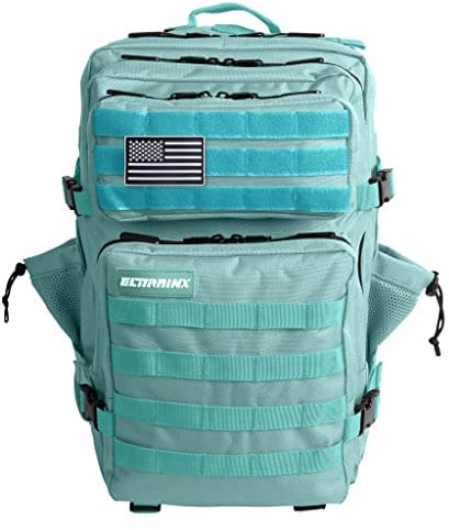 ELITRAINX ELITEX TRAINING Militär-Rucksack, 45 l, wasserdicht, Sport, Flugzeugkabine, CrossTraining, Outdoor-Sport, Fitnessstudio, tragbar (Minzgrün)
