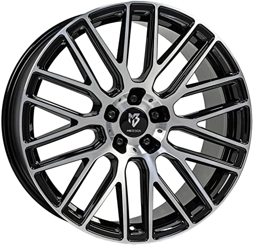 MB Design Felge KV4 7.5Jx18 ET45 5x108 Glanzschwarz poliert kompatibel mit Volvo C30 C70 S40 V50 S60 S80 V40 V60 V70 V90 XC40 XC60 XC70